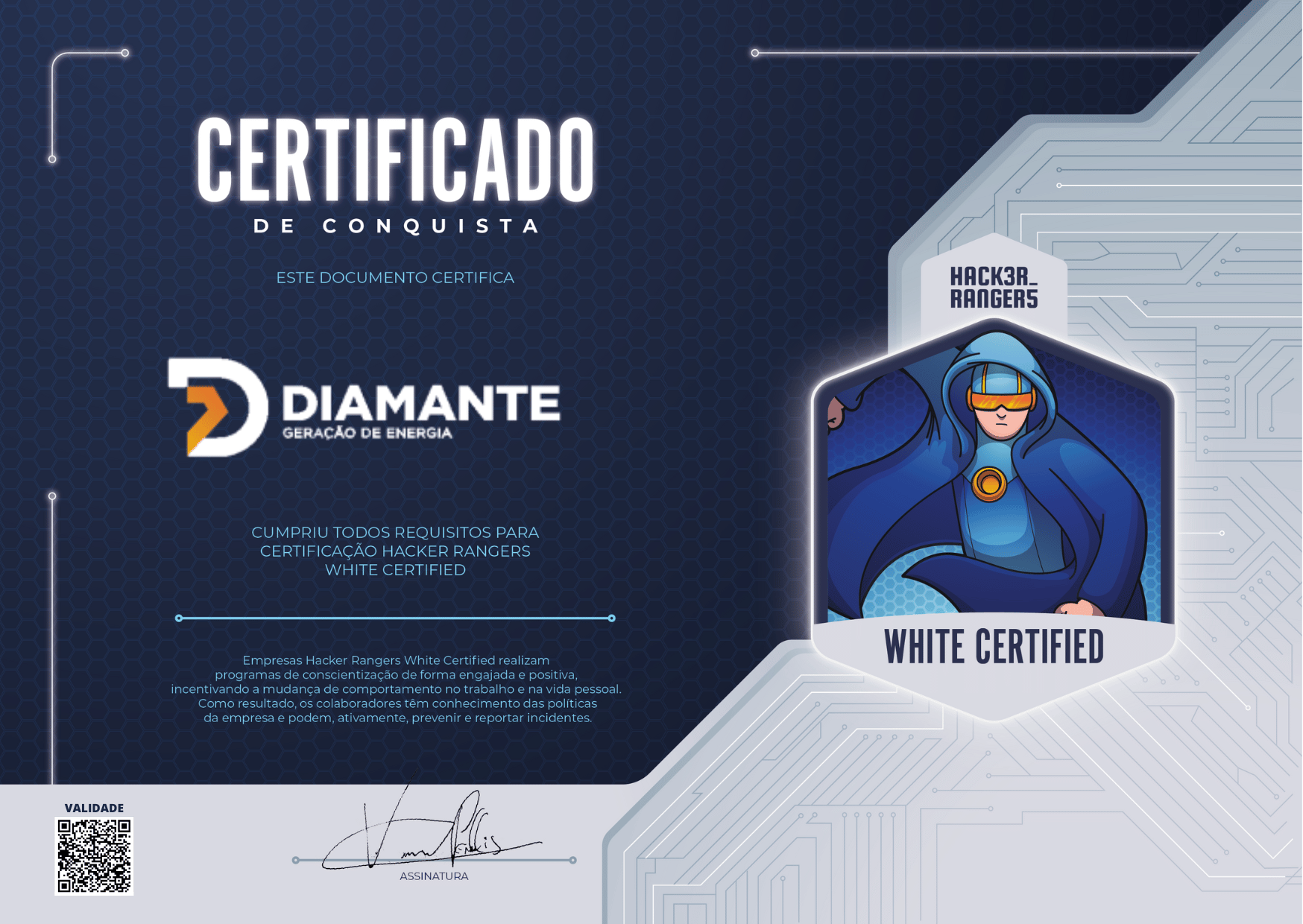 Diamante Energia - Hacker Rangers White Certified