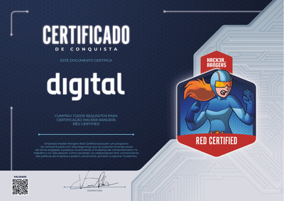 Digital Dados - Hacker Rangers Red Certified