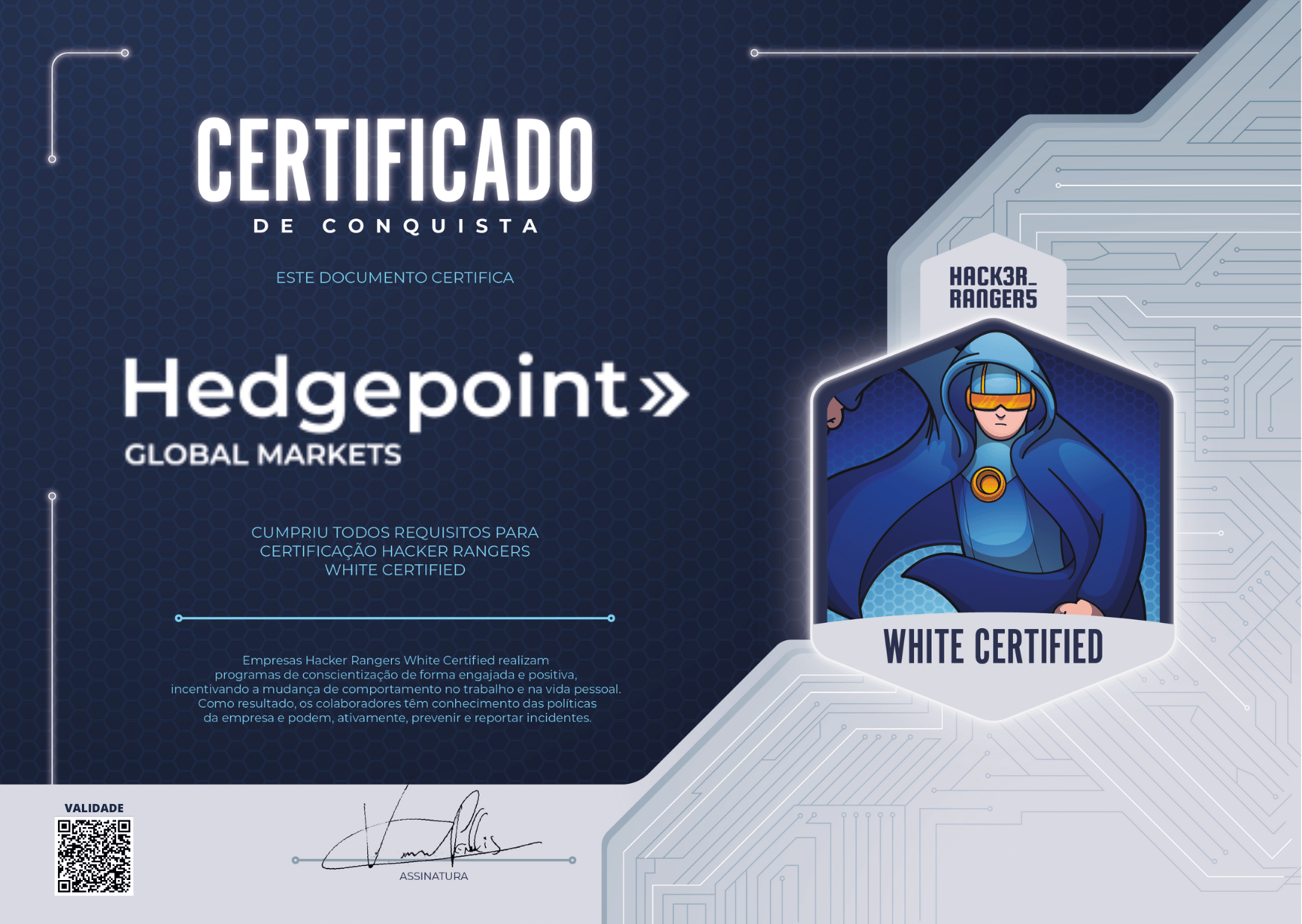 Hedge Point - Hacker Rangers White Certified