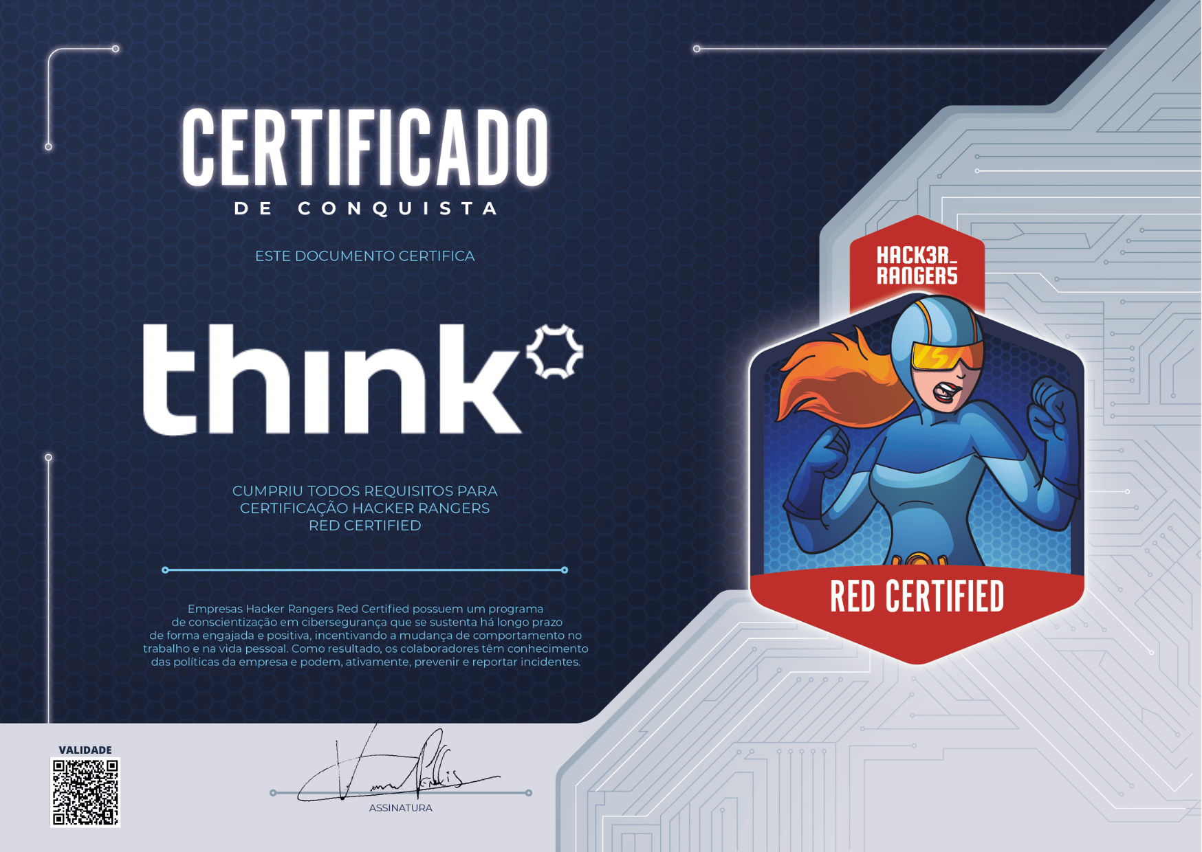 Think - Hacker Rangers Red Certified