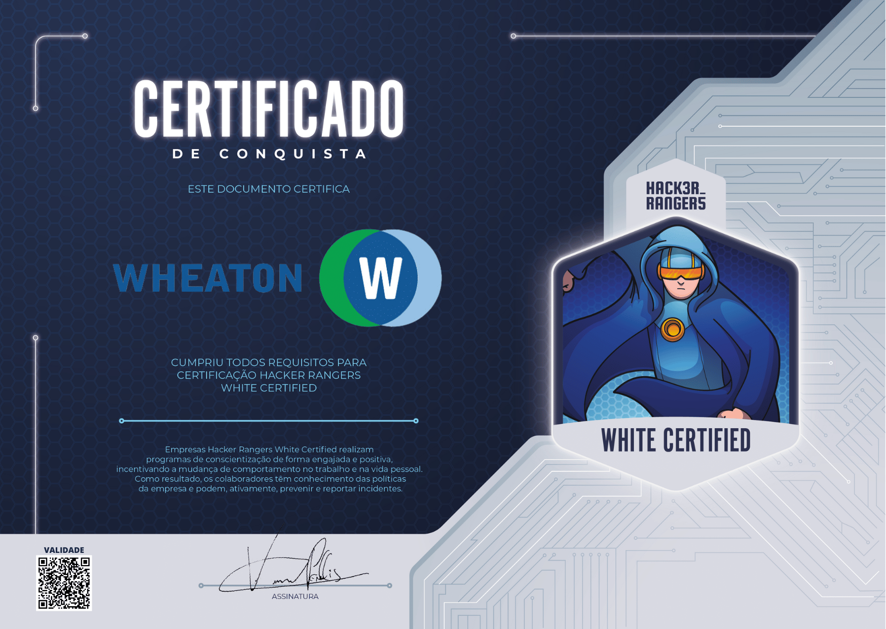 Wheaton - Hacker Rangers White Certified